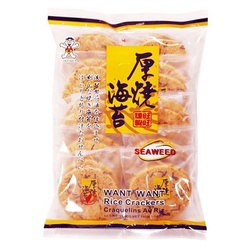 台湾原产 旺旺 厚烧海苔饼 160g