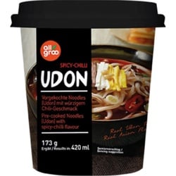 Allgroo Udon Cupnudeln Chili Geschmack 173g