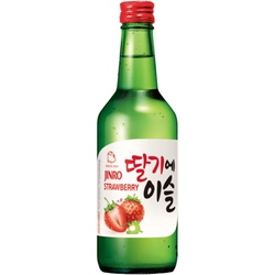 韩国 JINRO 真露烧酒 蒸馏酒 草莓味 13%vol 360ml