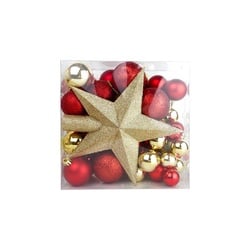 PUCHIKA 圣诞彩球套盒 红金版