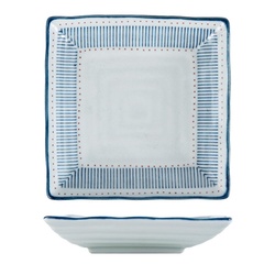 酱有好物  陶瓷盘 渔火四方盘 6.5寸