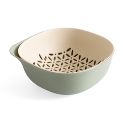 酱有好物 双层果蔬沥水篮 绿色