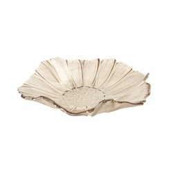 PUCHIKA 花型果盘 浅盘 中号 金色