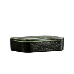 PUCHIKA 玻璃香皂盒 墨绿色