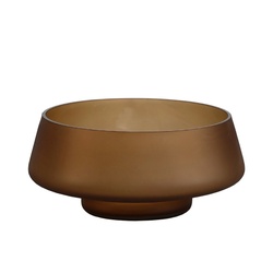 PUCHIKA 花瓶 宽口深棕磨砂