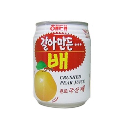韩国原产 美颜梨子汁 해태 갈아만든 배 238ml