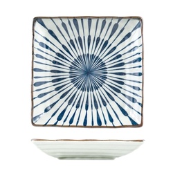 酱有好物 陶瓷盘 水滴四方盘 6.5寸