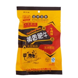 ZhenXiang Sojaschnitzel Rindfleishgeschmack 80g