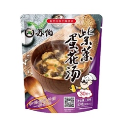 方便速食 苏伯 即食冲泡速溶 紫菜蛋花汤  8g*4