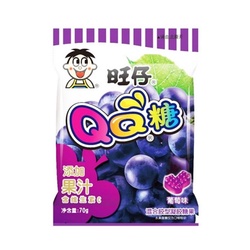 wantwant QQ Gummy candy  Grape Flavor 70g