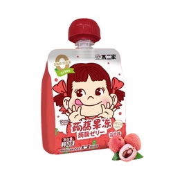 不二家 果味蒟蒻可吸果冻 荔枝味企鹅包 150g