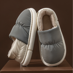 全包跟加绒棉拖鞋 灰色 44-45