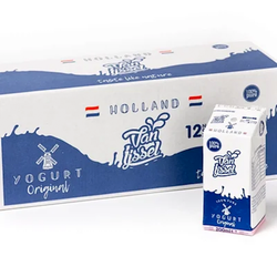 荷兰原产 艾瑟尔酸奶 常温储藏 原味 整箱装 200ml*12