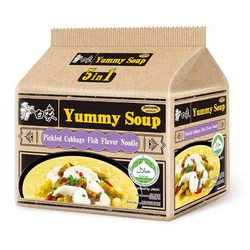 白象汤好喝系列 金汤酸菜鱼面5连包 清真 118g*5