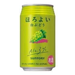 三得利 和乐怡 鸡尾酒 白葡萄味 3%vol 350ml