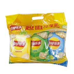 乐事超值分享装 薯片原味,黄瓜味,青柠味 210g
