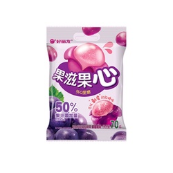 好丽友 果姿果心紫葡萄味 70g
