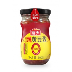 海天 0添加辣黄豆酱 360g