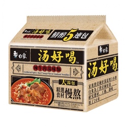 白象 辣牛肉汤面 5连包 111g*5