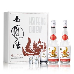 52度白标西凤酒 (礼盒)500ml*2
