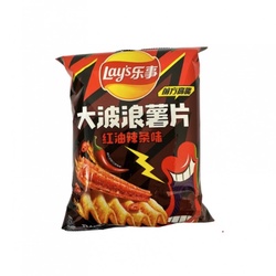 乐事 大波浪薯片 红油辣条味 60g