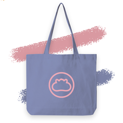 DJY Logo Series Canvas Tote Bag Blue