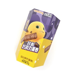 奶龙 山手菓集注心蛋卷 巧克力味 55g