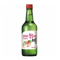 韩国 JINRO 真露烧酒 蒸馏酒 水蜜桃味 13%vol 350ml