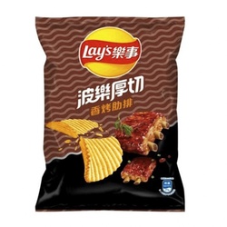 乐事 薯片 波乐厚切 香烤肋排味 59.5g