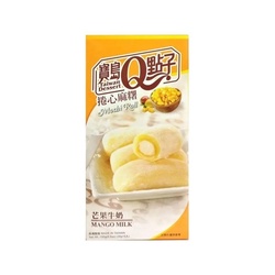 台湾原产 宝岛Q点子-卷心香浓麻糬-芒果牛奶味150g