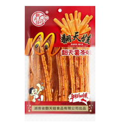 Wheat snack with French fries flavour with...