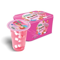 捷乐 清新果冻轻盈果冻 草莓 125g*6