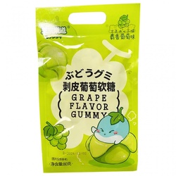 Jingjing Le Dao Peeled Gummy 2.0 Grape Flavor 62g