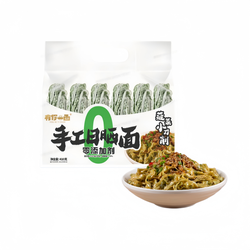 徽记 有你一面 手工日晒面 菠菜小刀削 410g