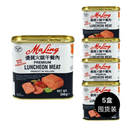 超值囤货 梅林牌 优质火腿午餐肉 340g*5