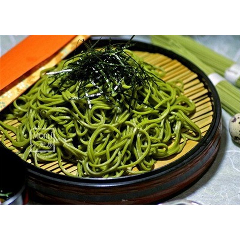 日本 HAKUBAKU 有机绿茶荞麦面Cha 200g