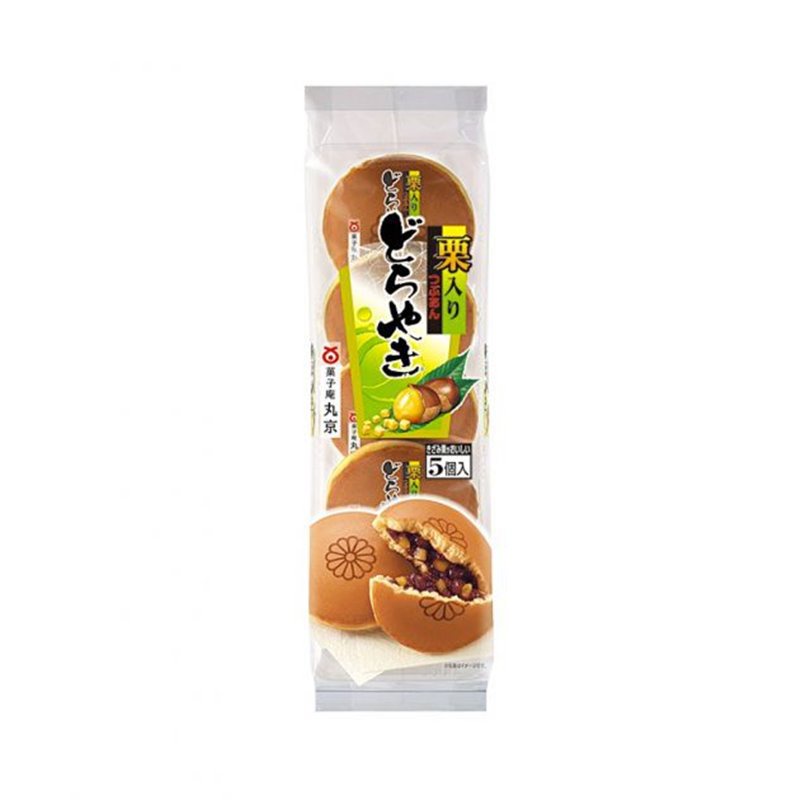 日本直采 Kuri 铜锣烧-红豆板栗馅 5只装300g