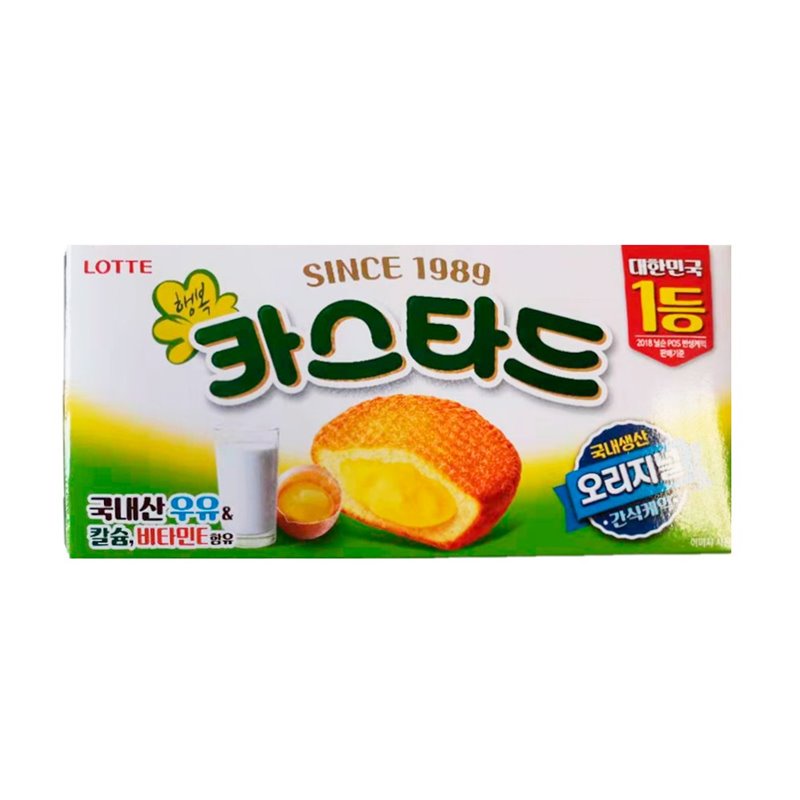 DJY打酱油韩国原产 Lotte Custard 乐天 蛋黄派 138g