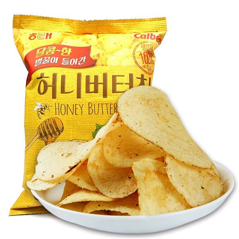 韩国原产热销  HAITAI 蜂蜜黄油薯片 60g
