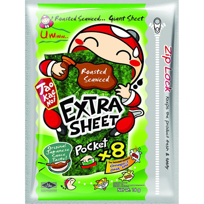 DJY打酱油泰国小老板 烤紫菜 EXTRA SHEET 经典口味 12.8g