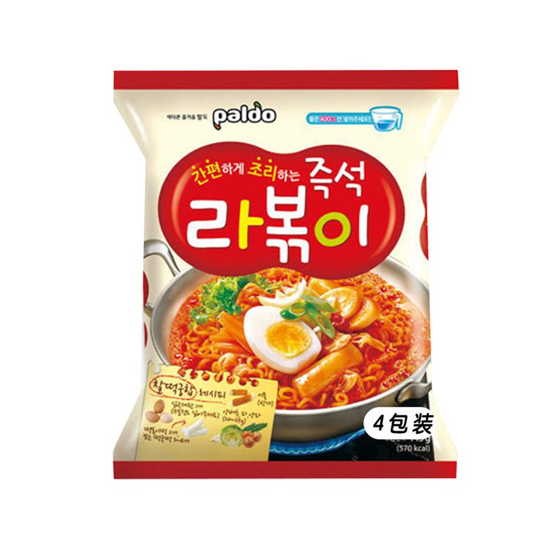 DJY打酱油韩国Paldo 炒年糕拉面  4包装  135g*4
