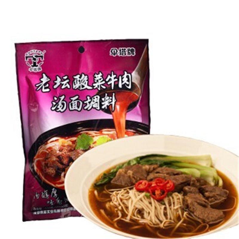 伞塔 老坛酸菜牛肉汤面调料150g
