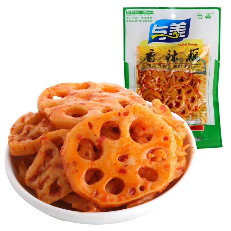DJY打酱油与美 莲藕片 香辣味 70g