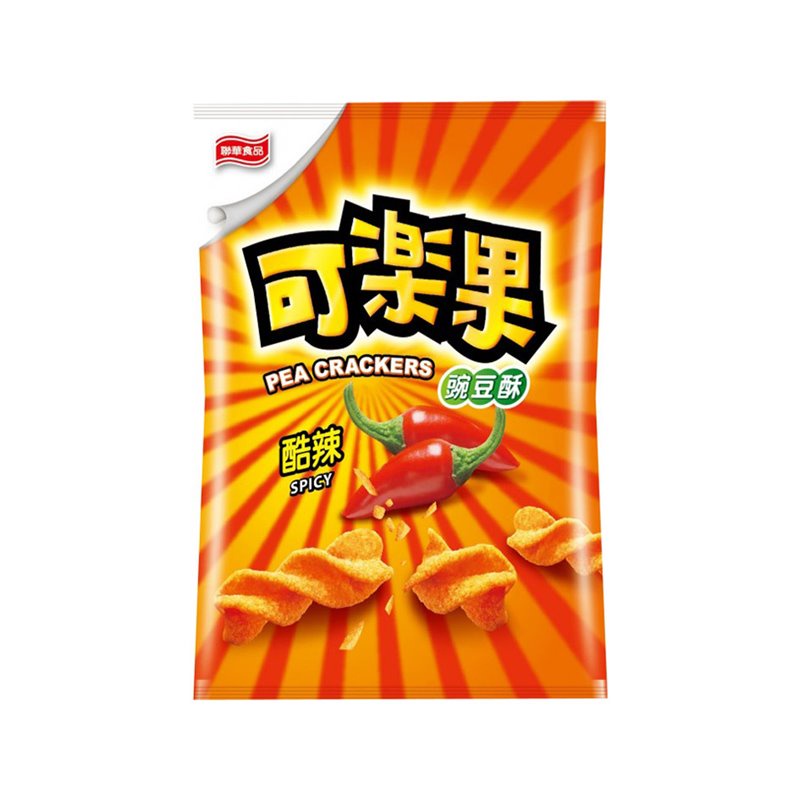 台湾联华食品可乐果豌豆酥酷辣57g