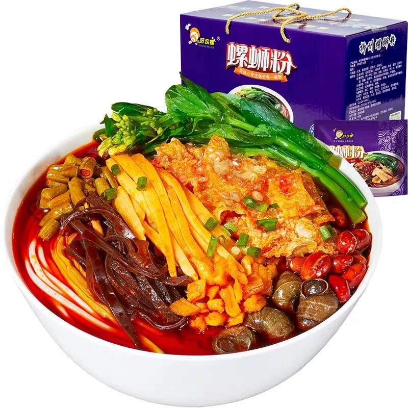 DJY打酱油礼盒装 好欢螺 紫袋螺蛳粉 300g*10