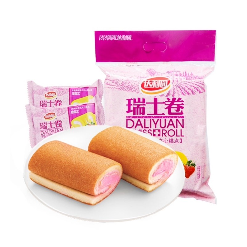 DJY打酱油达利园 瑞士卷 芝士草莓味 216g