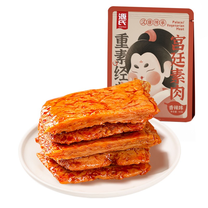 DJY打酱油源氏 宫廷素肉 香辣味 90g