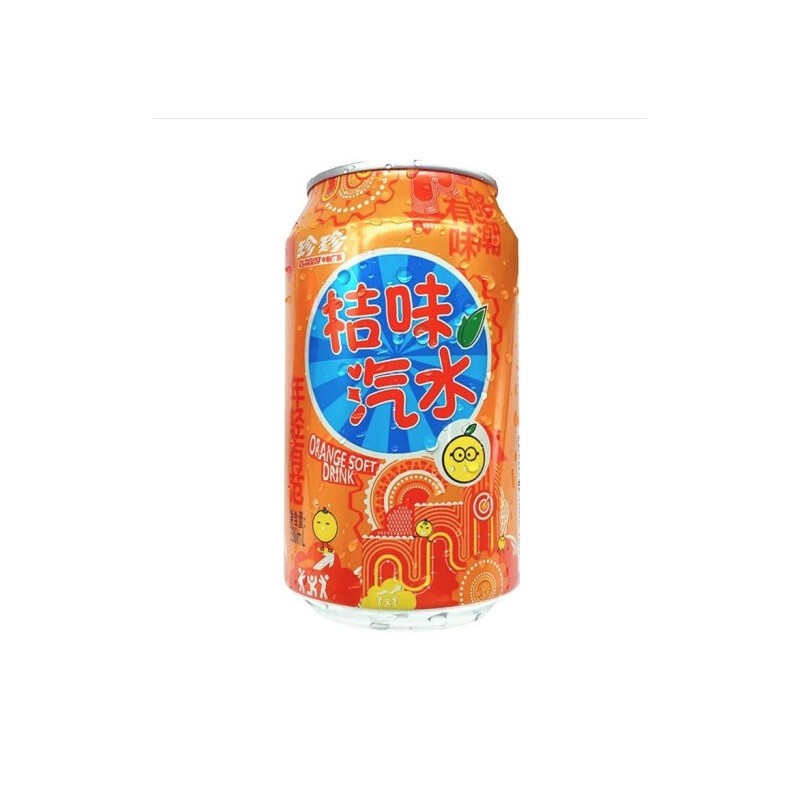 DJY打酱油珍珍 桔味汽水 330ml