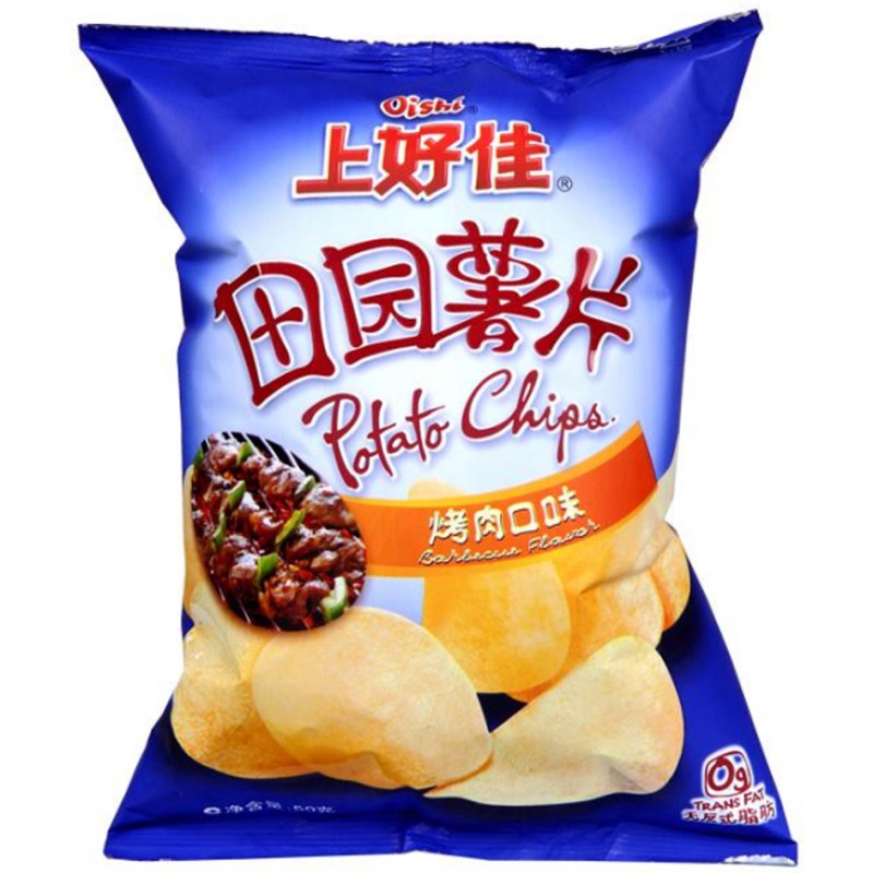 DJY打酱油上好佳 田园薯片 烤肉味 50g