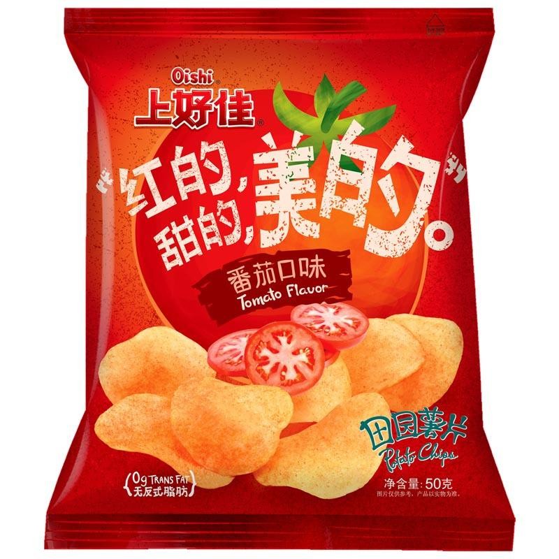 DJY打酱油上好佳 田园薯片 番茄味 50g